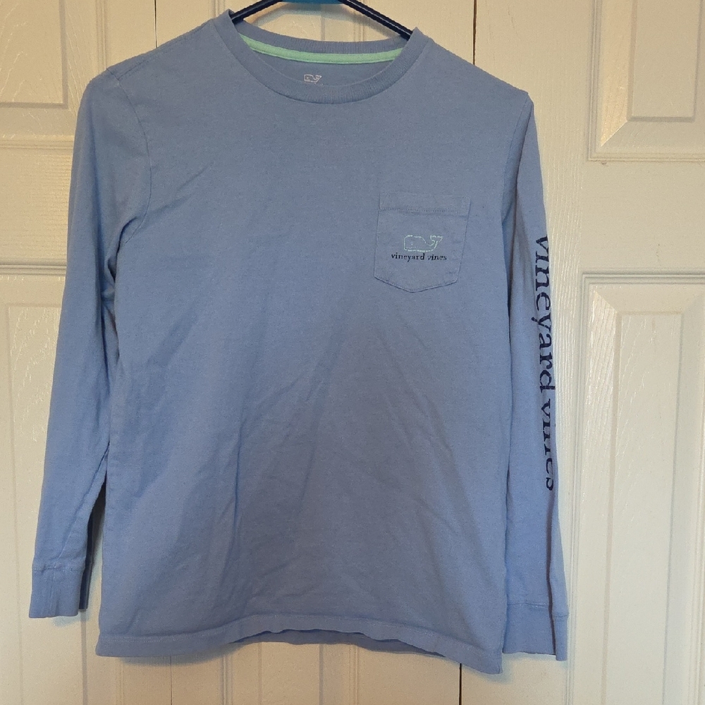 Vineyard Vines Boys Sky Blue Long Sleeve Shirt